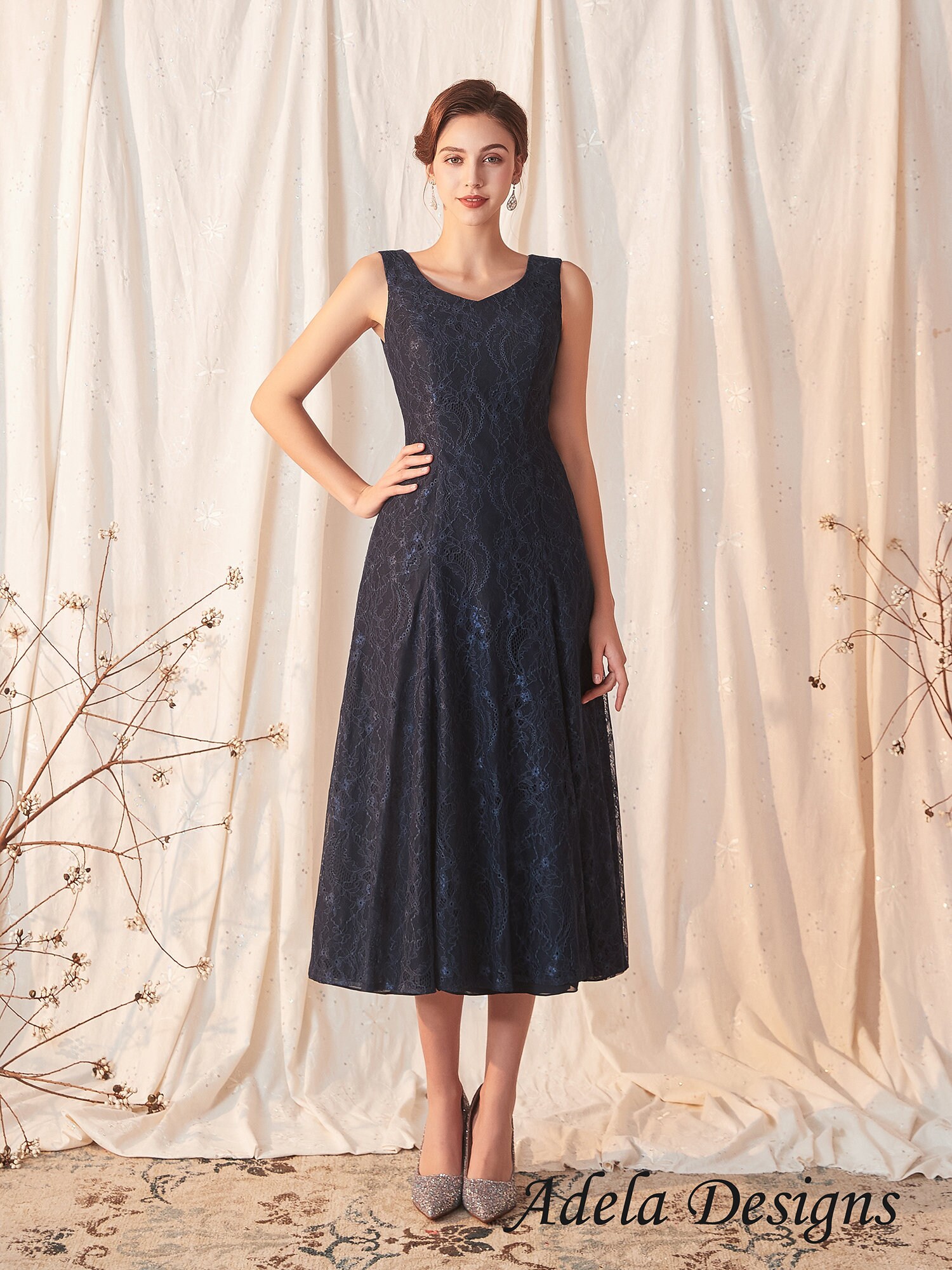 Mother of the Bride Dress Tea Length - Etsy
