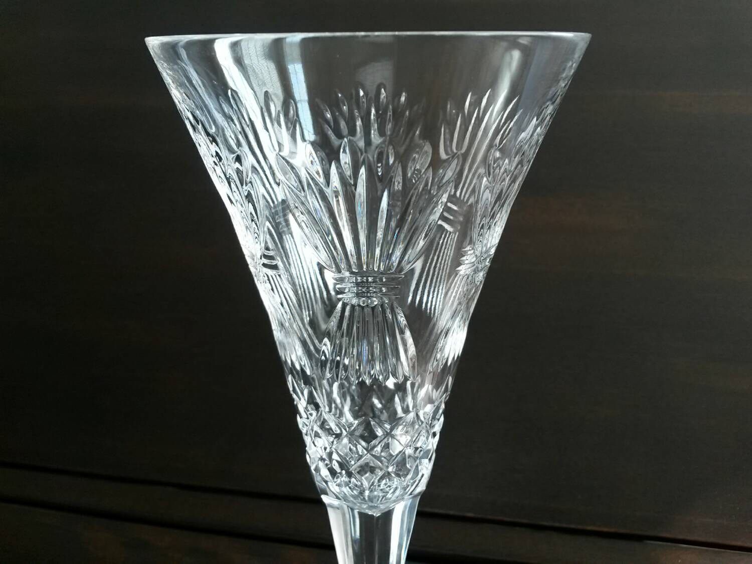 Vintage Waterford Wheat Pattern Toasting Flute Etsy