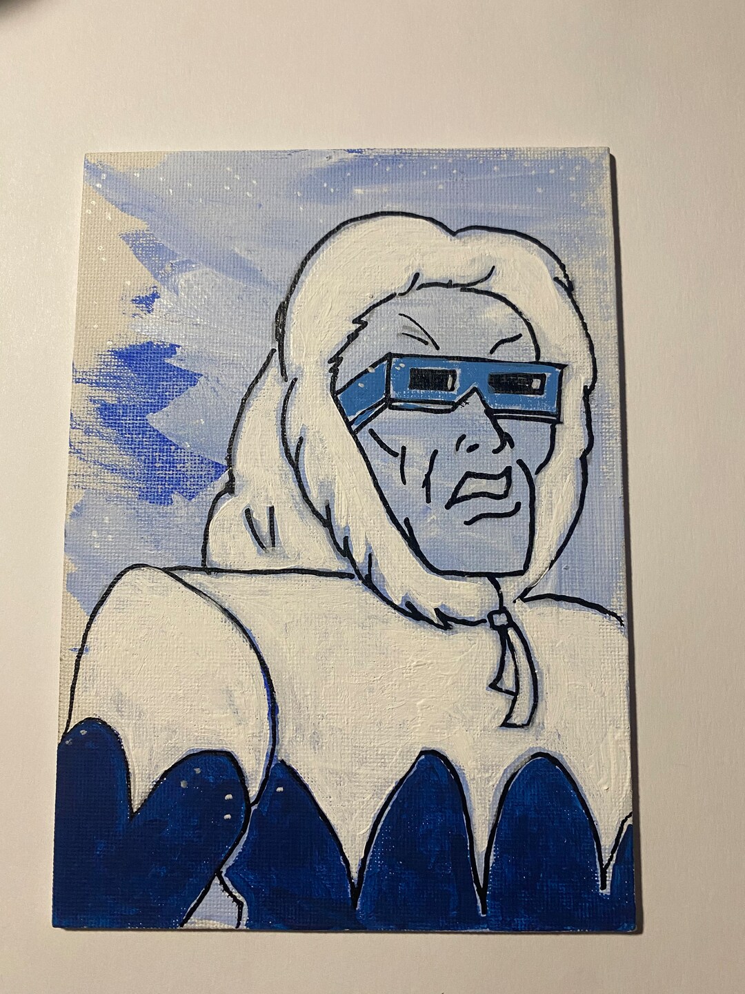 Captain Cold Art: Superfriends Cartoon Villain, 5x7 - Etsy