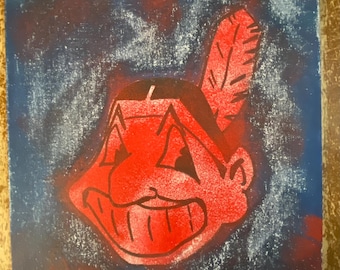 Baseball Cleveland Indians Mascot 11x14