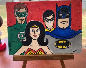 Super Friends Justice League Batman Wonder Woman Robin Green Lantern