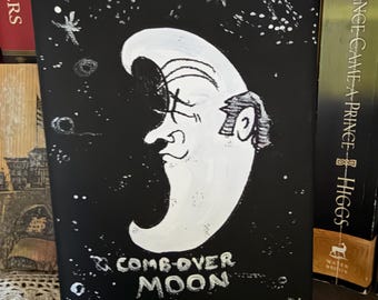 Comb-Over Moon 5x7 original character