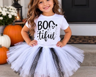 Boo-tiful Ghost Tutu Costume for Girls, Halloween Costume, Ghost Costume, Girls Halloween Outfit, Toddler Tutu, Kids Halloween Costume
