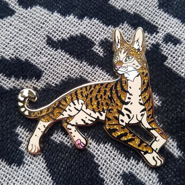 Feline Hybrids - Savannah Cat Enamel Pin