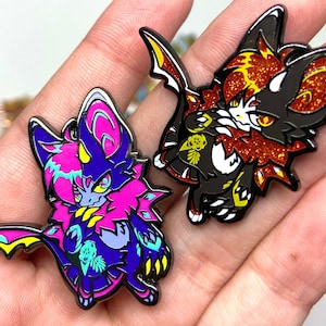 Mari | Paradox Pins #38  | Devil Bat Dragon | Glitter or Glow Blacklight Variant
