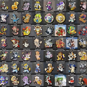 Assorted FursonaPins [Part1] - PRE-OWNED Convention, Original Characters, Zodiacs, Patreon Exclusives, Sponsors, Pride, Lion, Enamel Pins