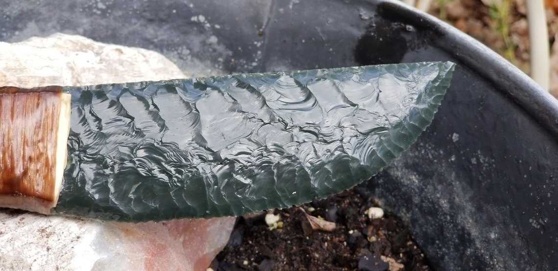 green obsidian knife green obsidian knife
