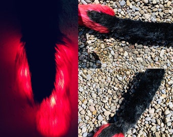Custom LED Dutch Angel Dragon Fursuit Tail