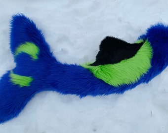 Custom Fursuit Tail Commission: Manokit, Fluffy Shark, Furry Cosplay