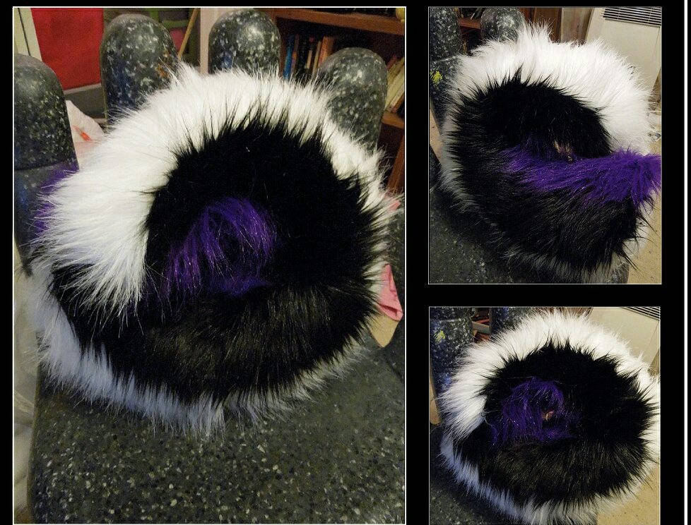 Handmade Curly Faux Fur Husky Tail: Custom Fursuit Cosplay