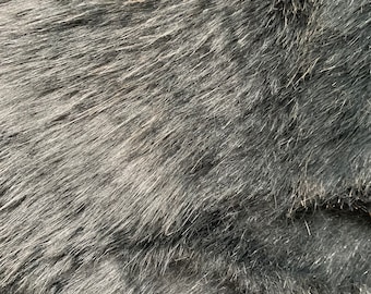 Eden DARK GREY Shaggy Long Pile Soft Faux Fur Fabric for - Etsy
