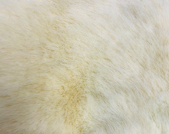 Pastel yellow Bunny Faux Fur. Woven backing, Short Pile Furs, Sold by the Craft sizes, Custom Cuts, Faux Fur throw Print
