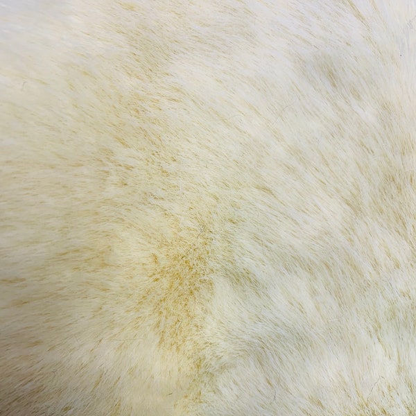 Pastel yellow Bunny Faux Fur. Woven backing, Short Pile Furs, Sold by the Craft sizes, Custom Cuts, Faux Fur throw Print