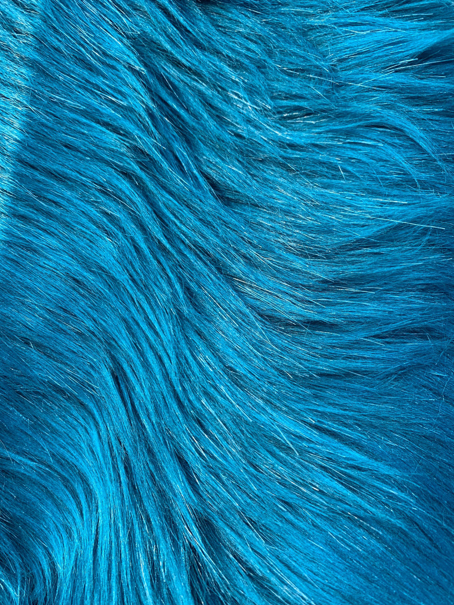 Teal Blue Luxury Shag Faux Fur. Shaggy Faux Fake Fur Solid - Etsy Australia