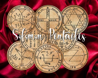 ソロモン王の魔法陣プリント：ゴエティア・グリモア・オカルトアート