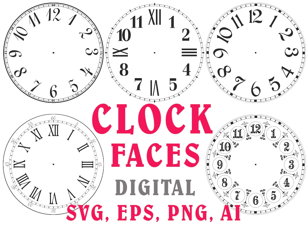 Quadranti Orologi Orologi Da Ritagliare Orologio Digitale