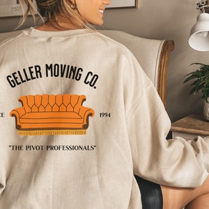 Sweatshirt for Friends Sitcom Fan Ross Geller Moving Company Sweatshirt Funny Sweatshirt for 90s Sitcom Lover