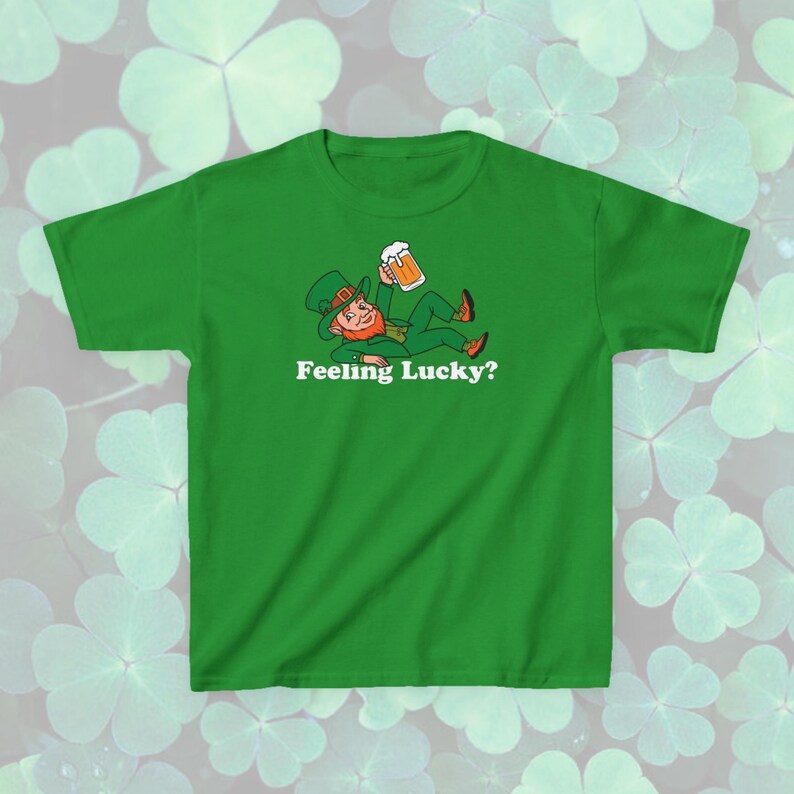 st patricks day leprechaun feeling lucky baby tee