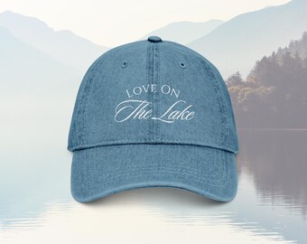 See Bachelorette Bestickter Denim Hut Liebe am See Bach Party Dad Cap Camp Bachelorette Hut Seefrau Hut Cabin Bachelorette Hut