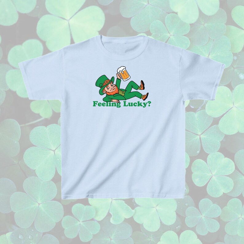 st patricks day leprechaun feeling lucky baby tee