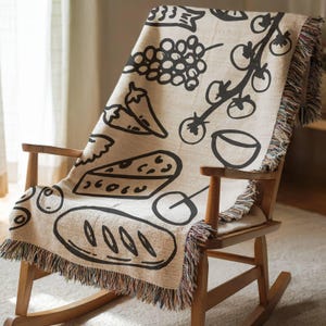 italian summer woven blanket sardine olive italian mercato picnic blanket