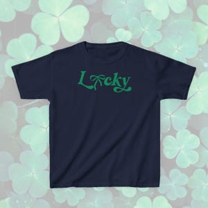 lucky green coquette bow st patricks day baby tee
