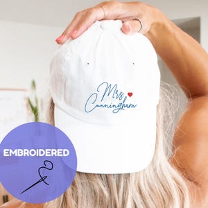 Custom Mrs Bride Hat Engagement Gift Personalized Bride Hat Future Mrs Gift Bride to Be Gift Bridal Shower Gift for Bride Honeymoon Hat