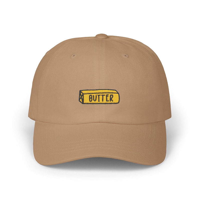 stick of butter embroidered dad cap