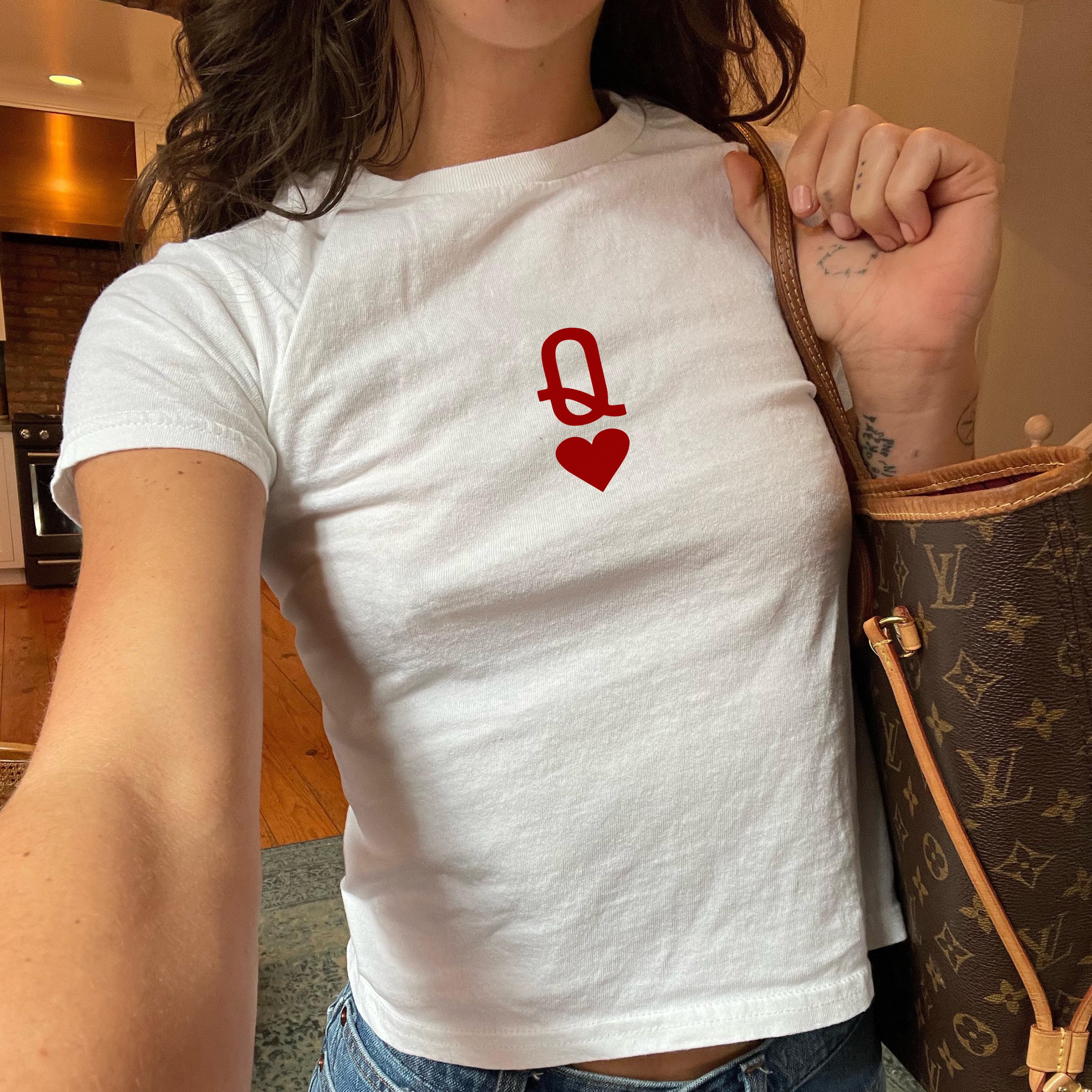 Red Heart Crop Top - Etsy Red Heart Crop Top - Etsy
