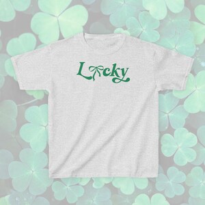 lucky green coquette bow st patricks day baby tee