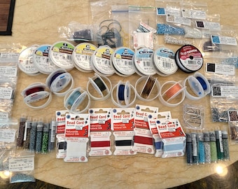 BEADERS DELIGHT Assortment * TOHO Beads * Silk Cord * Beadalon Spools