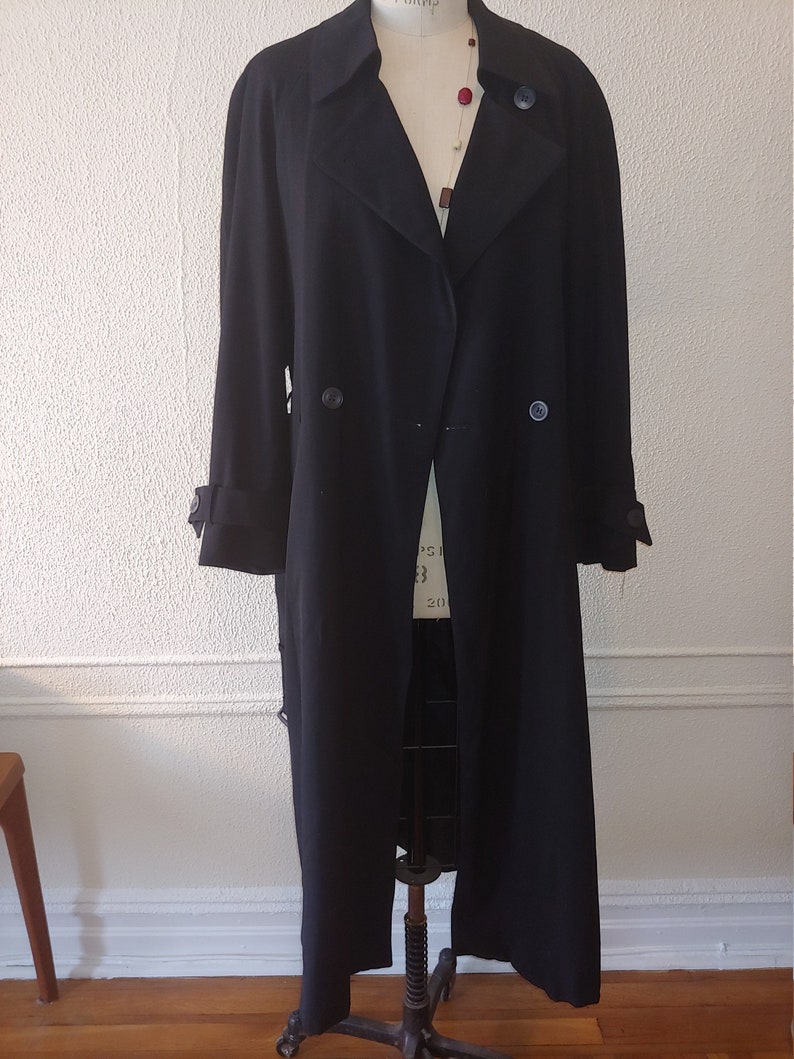 Vintage 100% wool classic trench coat. 1980-1990 | Etsy