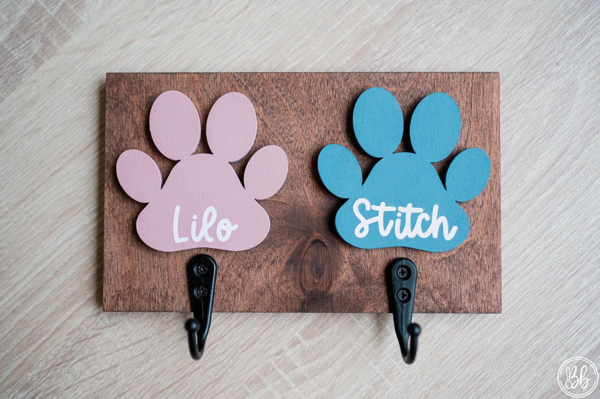 Supports de Laisse Chien, Décor Patte Organisateur d'entrée, Crochet Support d'animal Familier, Mur 