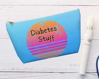 Diabetes Accessory Bag or Makeup Bag for Diabetic, Gift for Diabetic