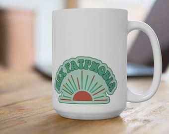 Witchy Sun Mug: Retro Hex Fatphobia, Body Positive Coffee Cup
