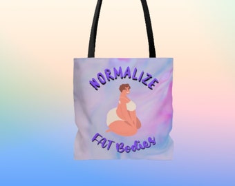 Body Positive Fat Girl Shoulder Bag Gift in Vibrant Colors