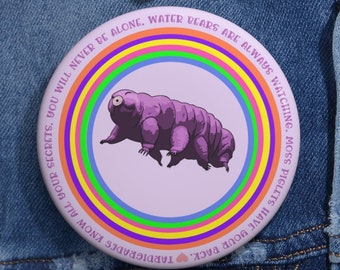 Botones de pin de tardígrado, oso de agua, microbiólogo, regalo, insignia científica, tres tamaños