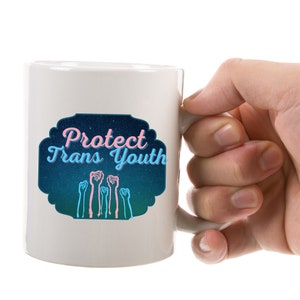Protect Trans kids LGBTQIA Pride Coffee Mug