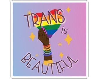Trans is Beautiful Sticker