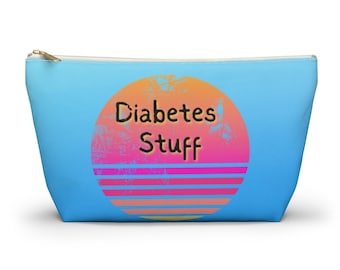 Diabetes Supply T-Bottom Pouch: Diabetic Organizer Travel Case