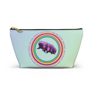 Tardigrade Water Bear Microbiologist Gift Makeup Bag Science Gift Accessory Pouch w T-bottom