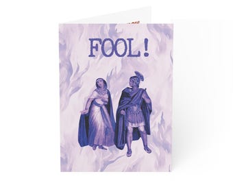 Shakespeare Antony & Cleopatra Quote Greeting Cards | Valentines Playbill Design