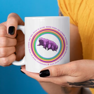 Tardigrade Mug: Water Bear Microbiologist Gift, 11oz Ceramic Coffee Cup