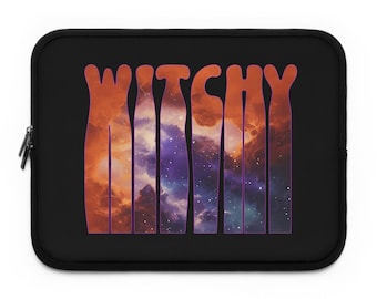 Witchy Cosmos-laptophoes | Hekserij Maan Sterren Overzicht