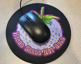 Purple Strawberry Eco themed Mousepad