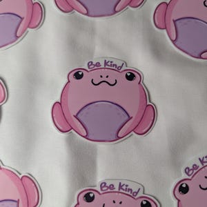 Be Kind Froggo Vinyl Sticker
