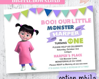 Monsters Inc Invite Etsy