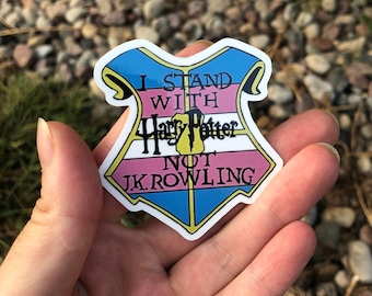 HP Transgender Pride 2.5” Sticker for Laptops, Phones, Notebooks, Skateboards, and Other Surfaces