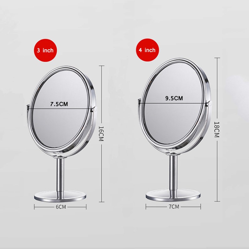 Magnifying Makeup Standing Mirror Vanity Table Mirror Double Etsy