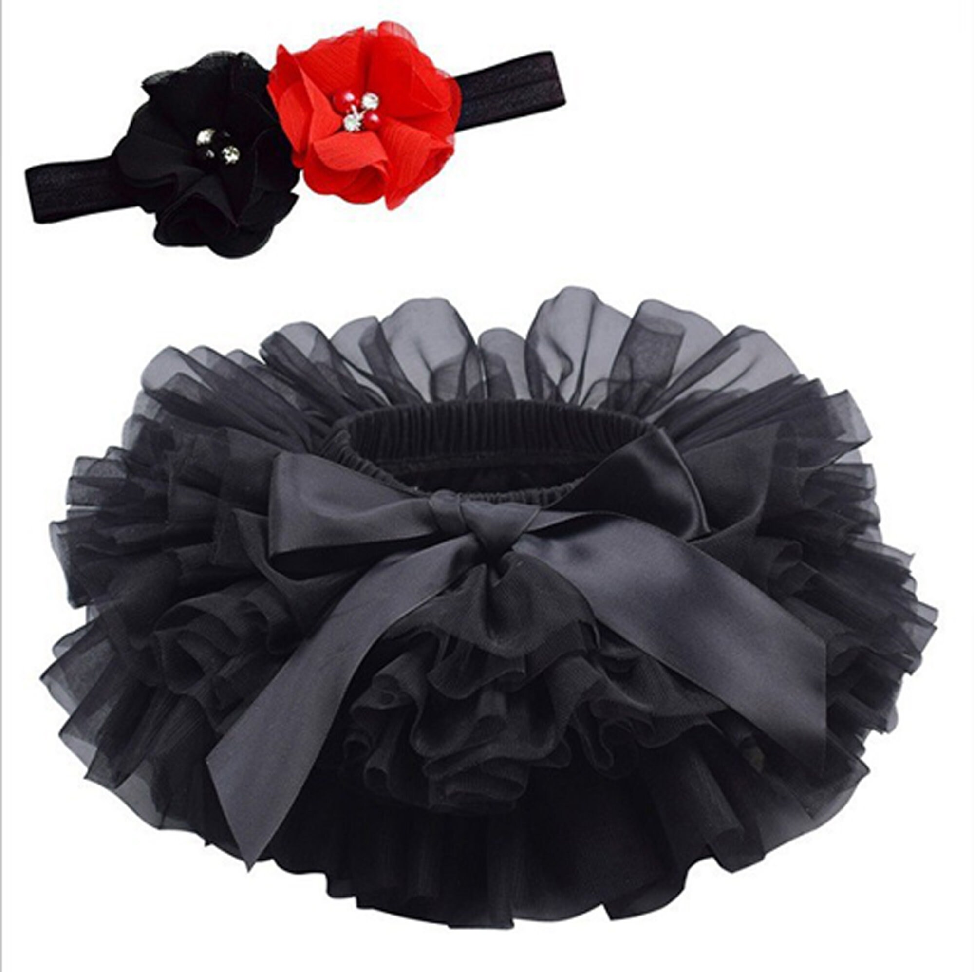 Baby Girls Tutu Skirt Headband Set Toddler Ruffle Tulle Diaper Etsy